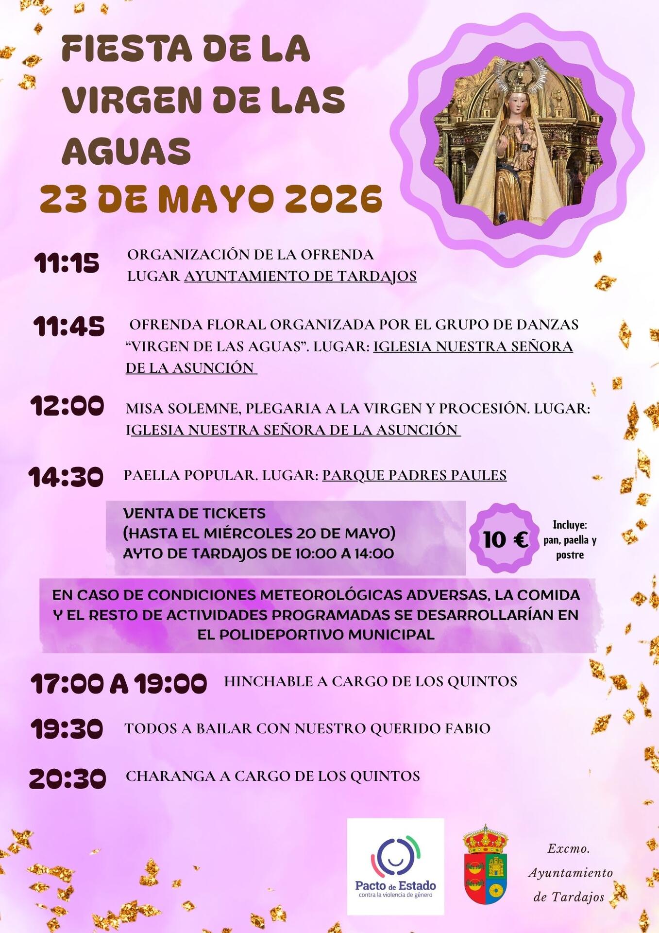 FIESTA VIRGEN DE LAS AGUAS 2026