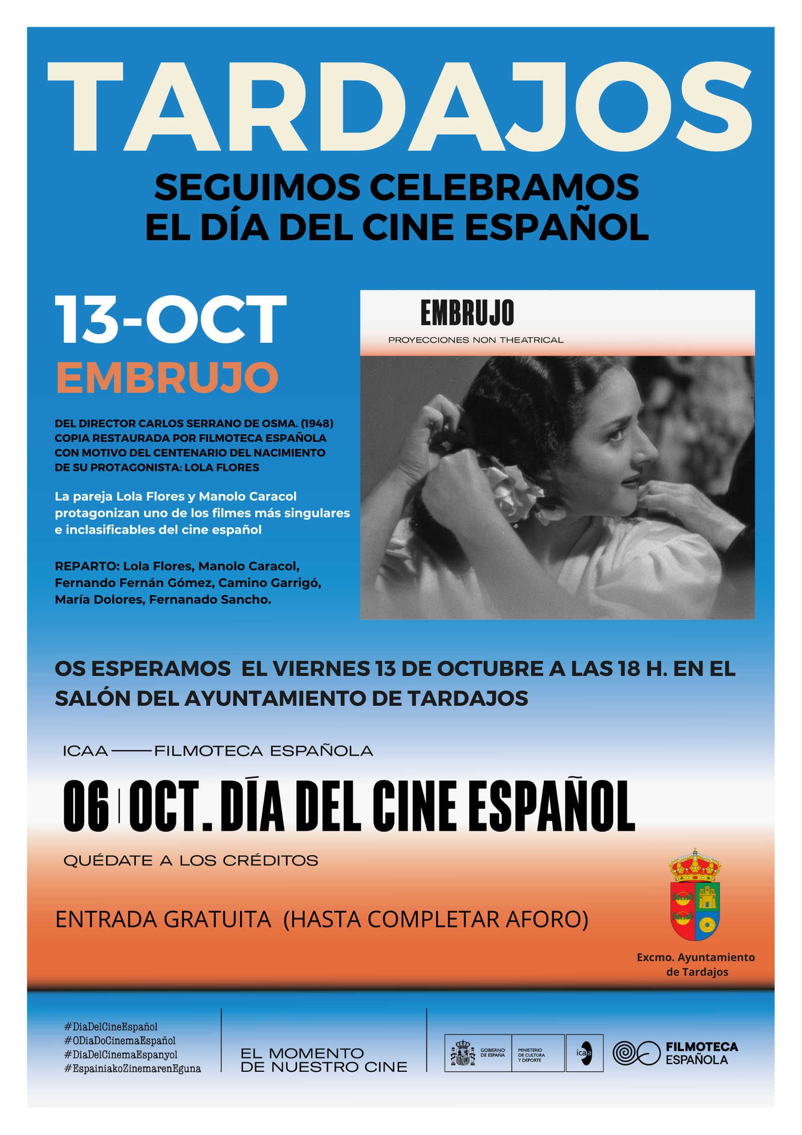 PROYECCIÓN DE LA PELÍCULA "EMBRUJO" - CELEBRANDO EL DÍA DEL CINE ESPAÑOL